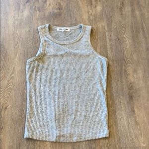 Joah brown grey rib body tank